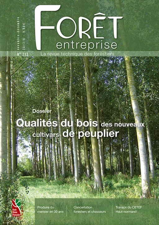 Forêt-entreprise n°213 -  CNPF-IDF - CNPF-IDF