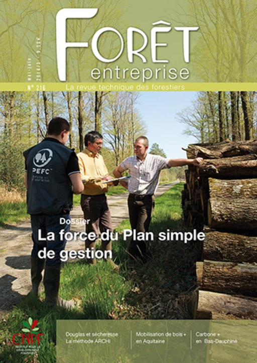 Forêt-entreprise n°216 -  CNPF-IDF - CNPF-IDF